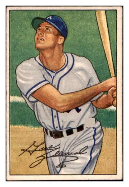 1952 Bowman Baseball #082 Gus Zernial A's EX 530847