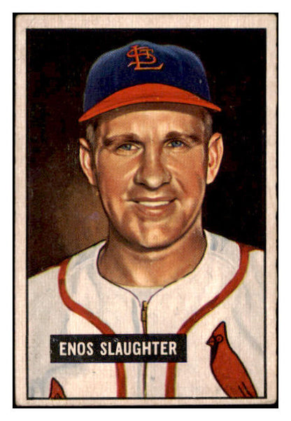 1951 Bowman Baseball #058 Enos Slaughter Cardinals EX 530862