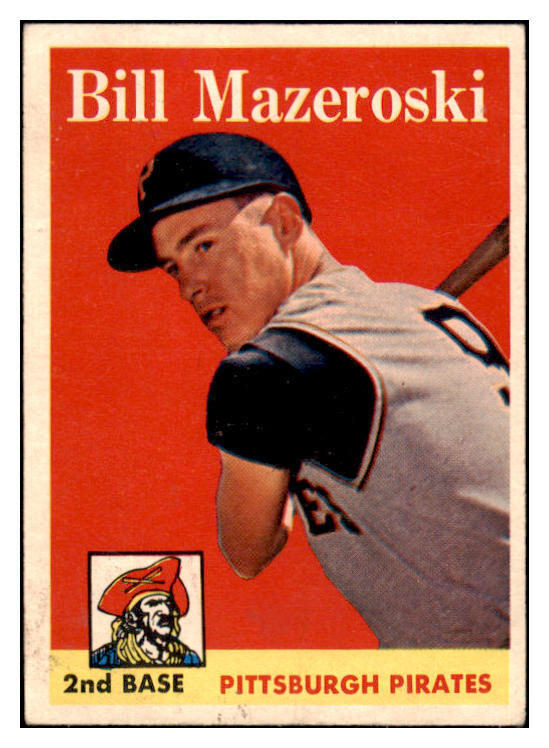 1958 Topps Baseball #238 Bill Mazeroski Pirates VG-EX 530947