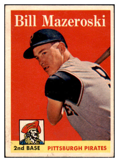 1958 Topps Baseball #238 Bill Mazeroski Pirates VG-EX 530947