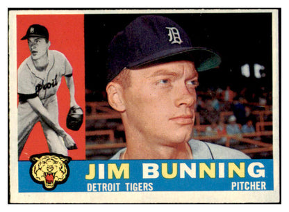 1960 Topps Baseball #502 Jim Bunning Tigers EX-MT 531164