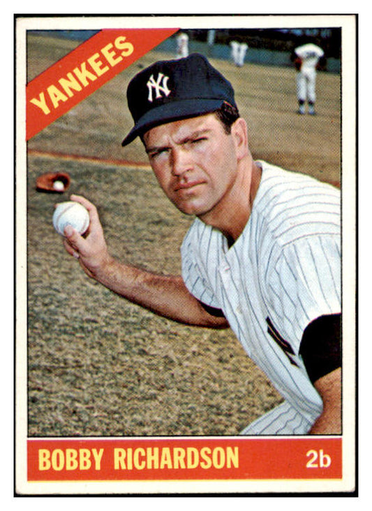 1966 Topps Baseball #490 Bobby Richardson Yankees EX 531303
