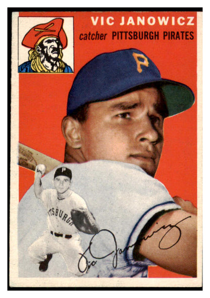 1954 Topps Baseball #016 Vic Janowicz Pirates EX-MT 531344