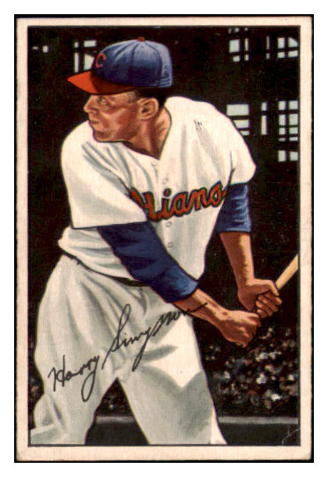 1952 Bowman Baseball #223 Harry Simpson Indians EX-MT 531508