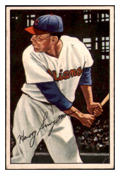 1952 Bowman Baseball #223 Harry Simpson Indians EX-MT 531508