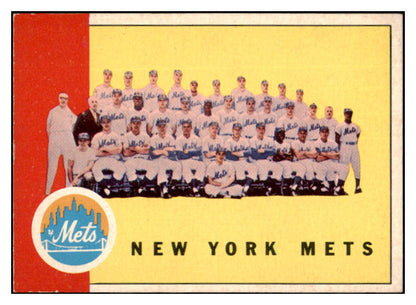 1963 Topps Baseball #473 New York Mets Team EX-MT 531616