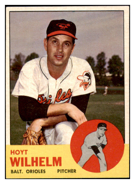 1963 Topps Baseball #108 Hoyt Wilhelm Orioles EX-MT 531626