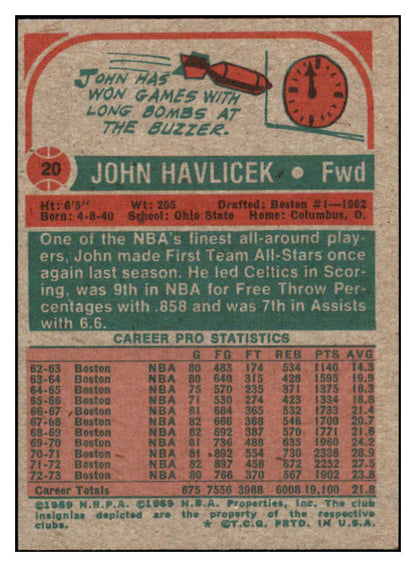 1973 Topps Basketball #020 John Havlicek Celtics EX-MT 531843
