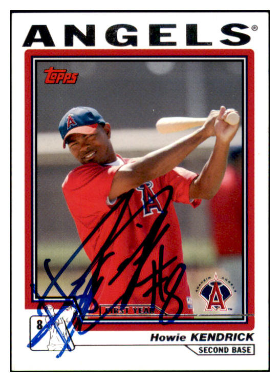 2004 Topps Traded #154 Howie Kendrick Angels Signed Autographed 531958