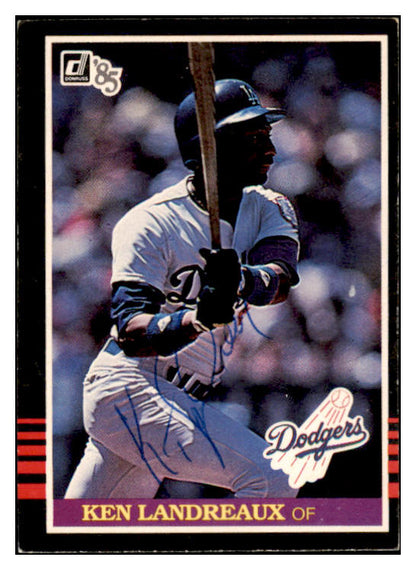 1985 Donruss #494 Ken Landreaux Dodgers Signed Autographed 531967