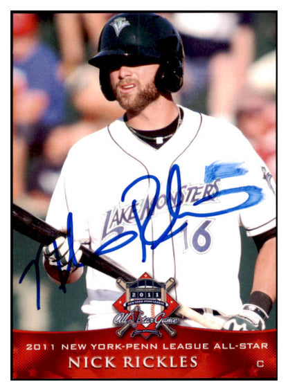 2011 Grandstand Nick Rickles A's Signed Autographed 531997