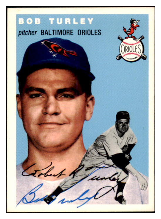 1954 Topps Archives #085 Bob Turley Orioles Signed Autographed 532014