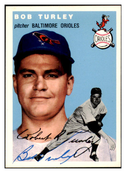 1954 Topps Archives #085 Bob Turley Orioles Signed Autographed 532014