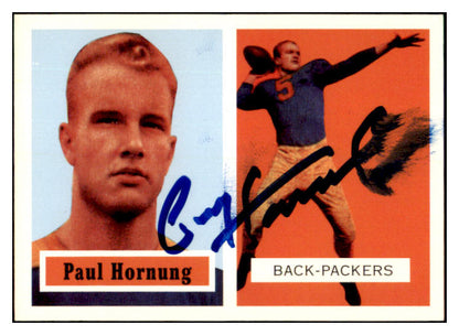 1957 Topps Archives #151 Paul Hornung Packers Signed Autographed 532026