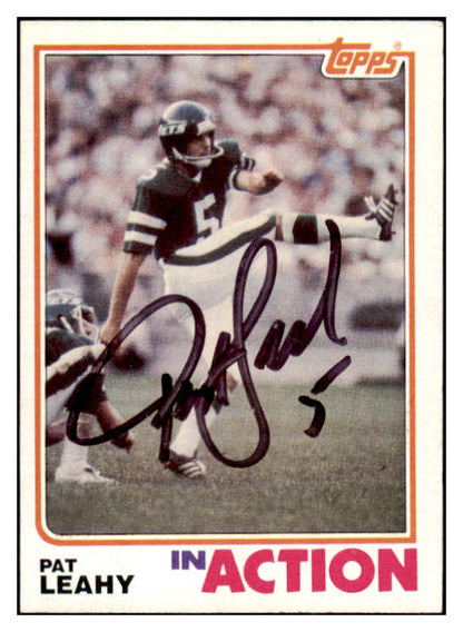 1982 Topps #174 Pat Leahy IA Jets Signed Autographed 532041