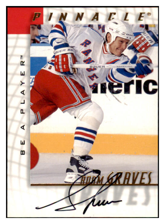 1998 Pinnacle #058 Adam Graves Rangers Signed Autographed 532047