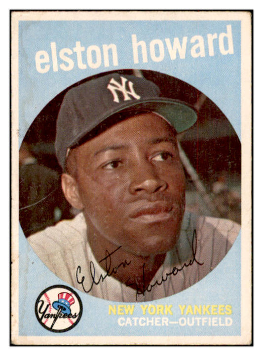 1959 Topps Baseball #395 Elston Howard Yankees VG-EX 532399