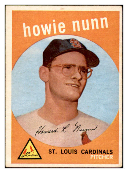 1959 Topps Baseball #549 Howie Nunn Cardinals VG-EX 532415