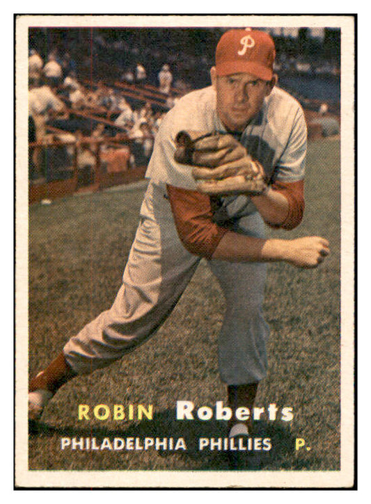 1957 Topps Baseball #015 Robin Roberts Phillies EX 532479