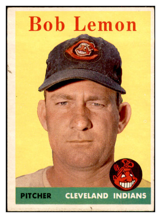1958 Topps Baseball #002 Bob Lemon Indians VG-EX 532494