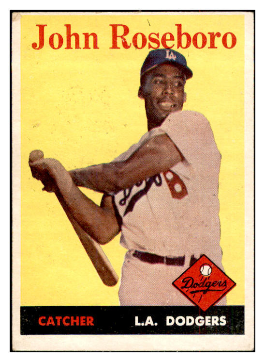 1958 Topps Baseball #042 John Roseboro Dodgers VG-EX 532496
