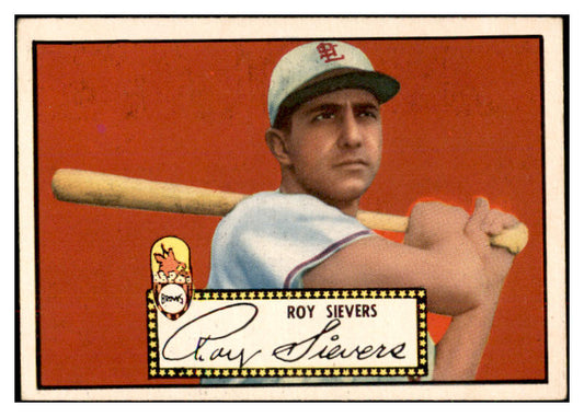 1952 Topps Baseball #064 Roy Sievers Browns EX Black 532622
