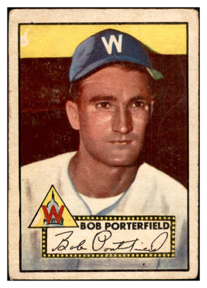 1952 Topps Baseball #301 Bob Porterfield Senators Good 532656