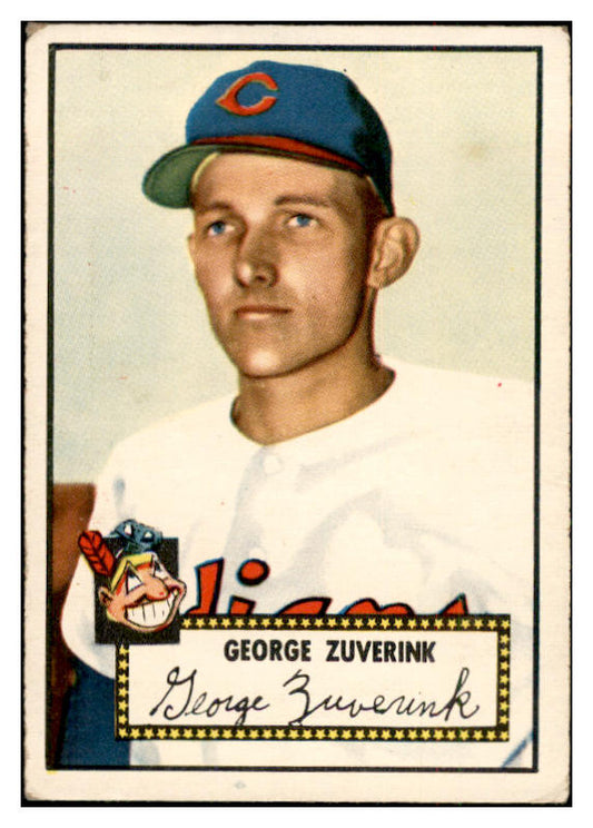 1952 Topps Baseball #199 George Zuverink Indians VG-EX 532707