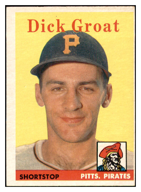 1958 Topps Baseball #045 Dick Groat Pirates VG-EX 532741