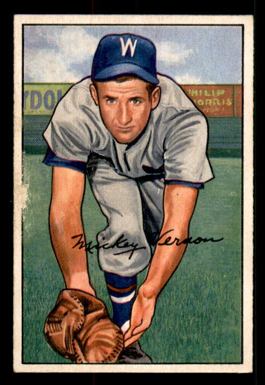 1952 Bowman Baseball #087 Mickey Vernon Senators EX-MT 533080