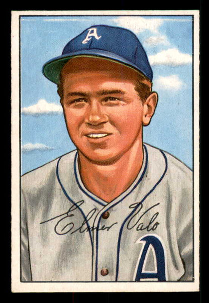 1952 Bowman Baseball #206 Elmer Valo A's EX-MT 533096