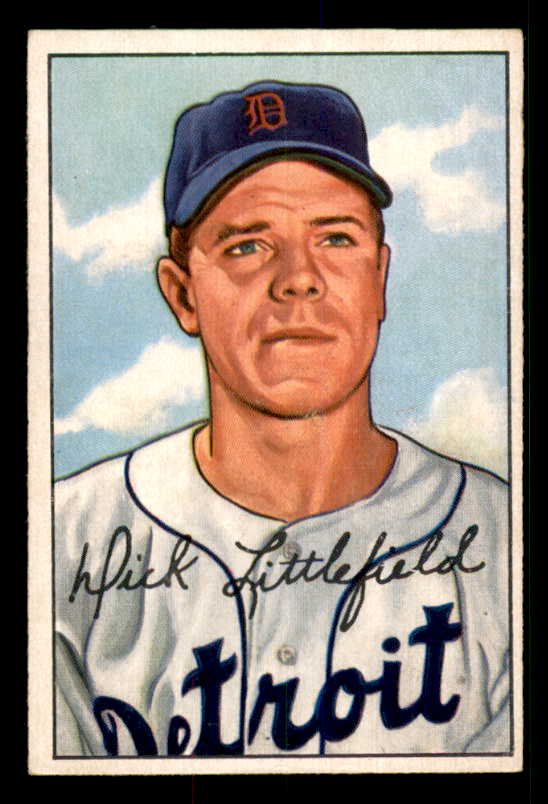 1952 Bowman Baseball #209 Dick Littlefield Tigers EX-MT 533098