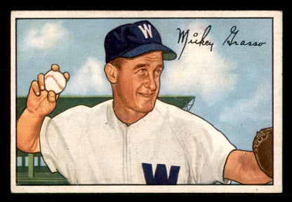 1952 Bowman Baseball #174 Mickey Grasso Senators EX-MT 533115