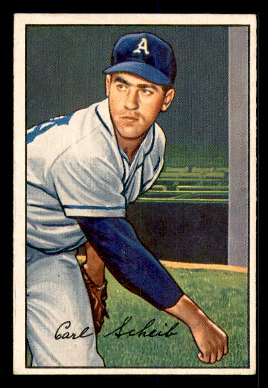 1952 Bowman Baseball #046 Carl Scheib A's EX-MT 533118