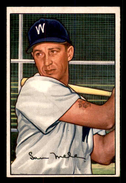 1952 Bowman Baseball #015 Sam Mele Senators EX 533123
