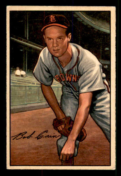 1952 Bowman Baseball #019 Bob Cain Browns EX 533124