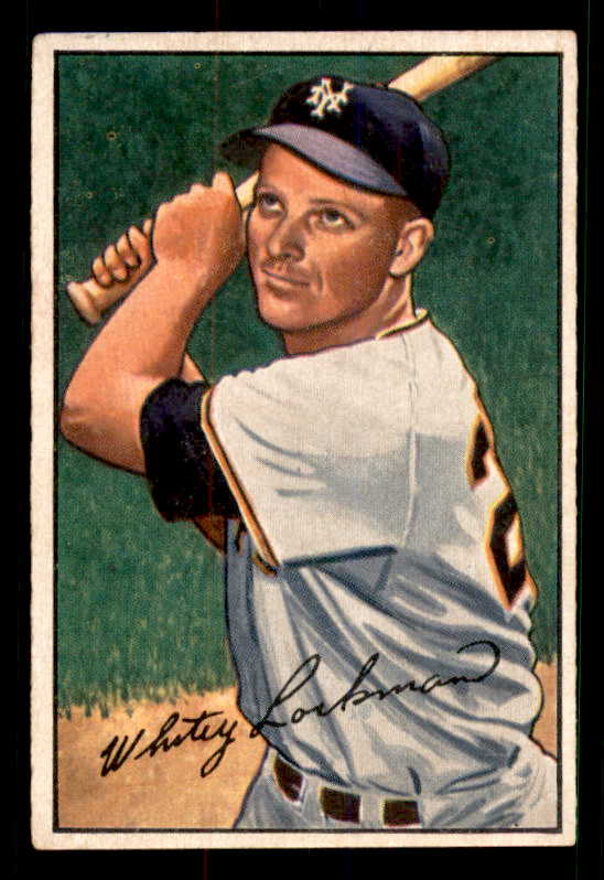 1952 Bowman Baseball #038 Whitey Lockman Giants EX 533125