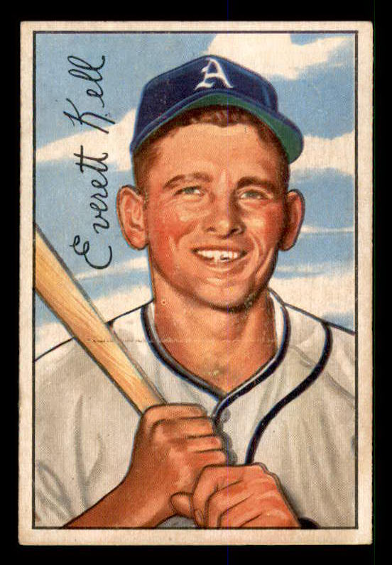 1952 Bowman Baseball #242 Everett Kell A's EX-MT 533137