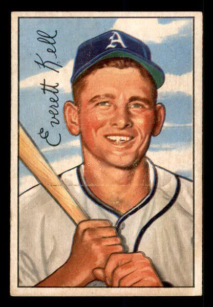 1952 Bowman Baseball #242 Everett Kell A's EX-MT 533137