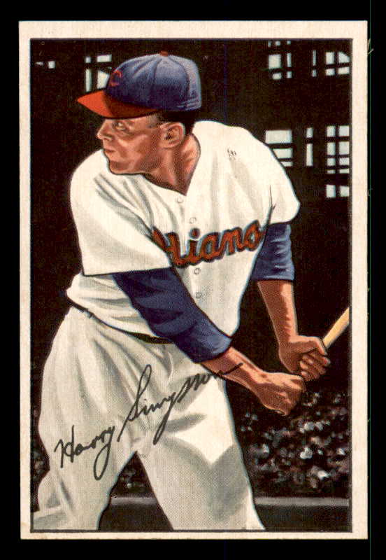 1952 Bowman Baseball #223 Harry Simpson Indians EX-MT 533143