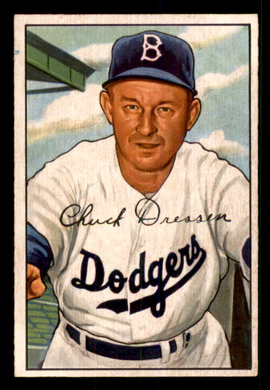 1952 Bowman Baseball #188 Chuck Dressen Dodgers EX-MT 533156