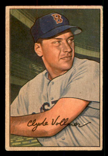 1952 Bowman Baseball #057 Clyde Vollmer Red Sox VG-EX 533157