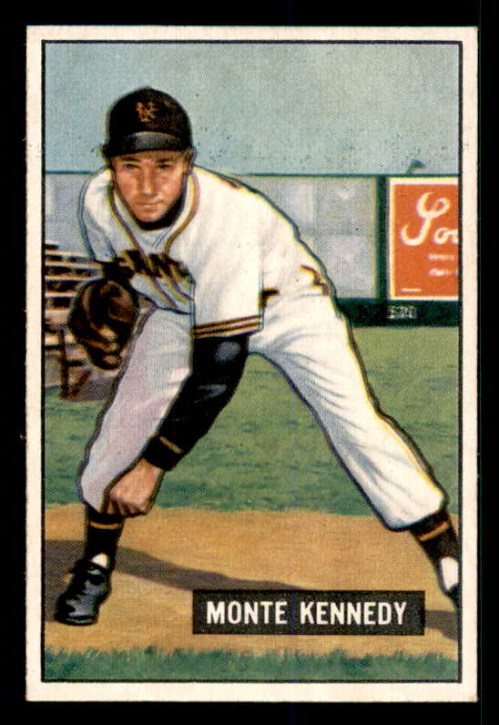 1951 Bowman Baseball #163 Monte Kennedy Giants EX-MT/NR-MT 533162