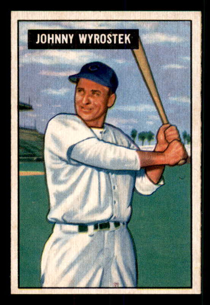 1951 Bowman Baseball #107 Johnny Wyrostek Reds NR-MT 533167