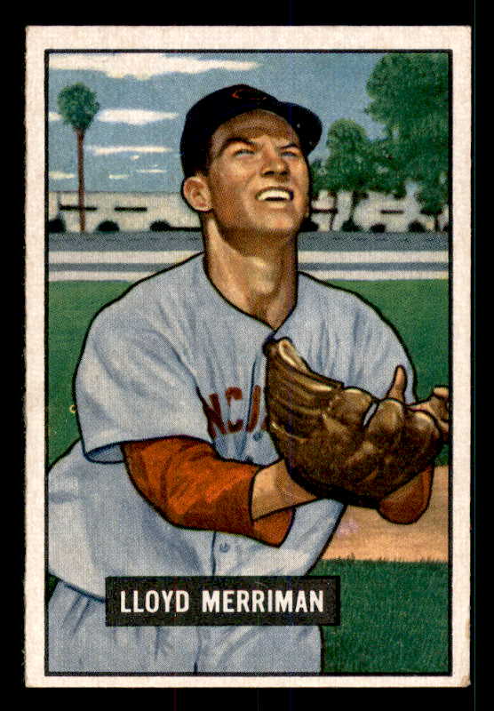 1951 Bowman Baseball #072 Lloyd Merriman Reds EX 533171