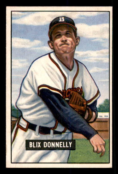 1951 Bowman Baseball #208 Blix Donnelly Braves EX-MT 533175