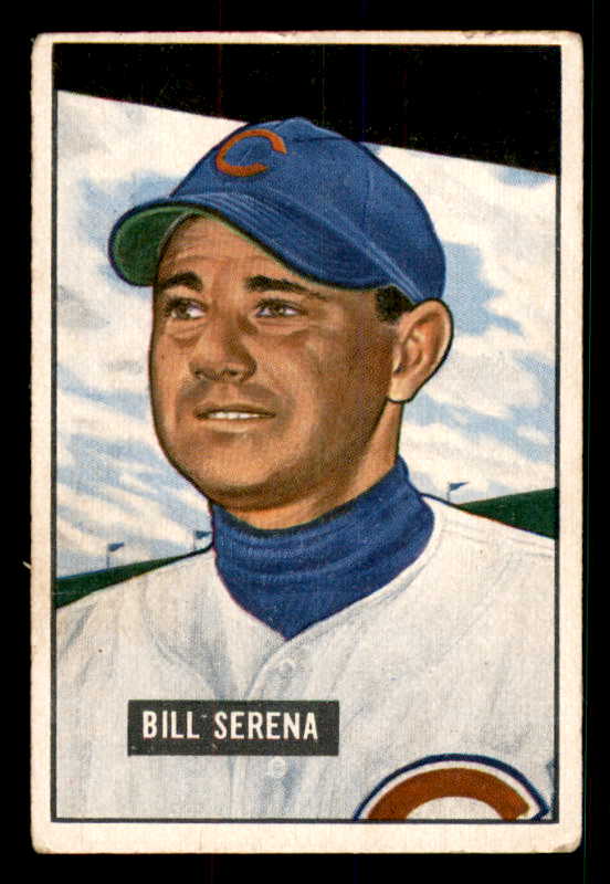 1951 Bowman Baseball #246 Bill Serena Cubs VG-EX 533182