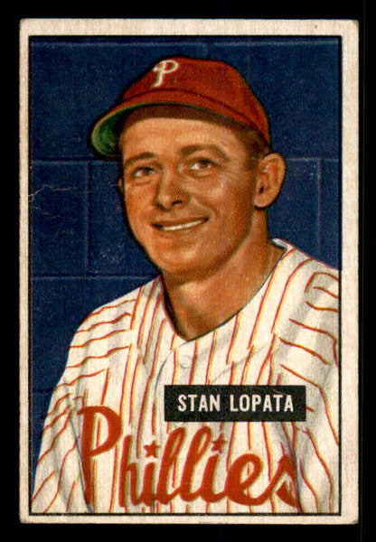 1951 Bowman Baseball #076 Stan Lopata Phillies VG-EX 533185