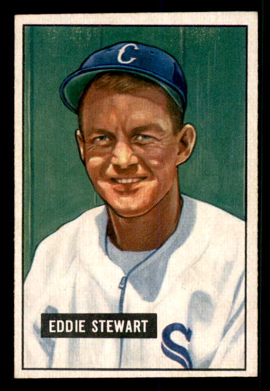 1951 Bowman Baseball #159 Eddie Stewart White Sox EX-MT 533198