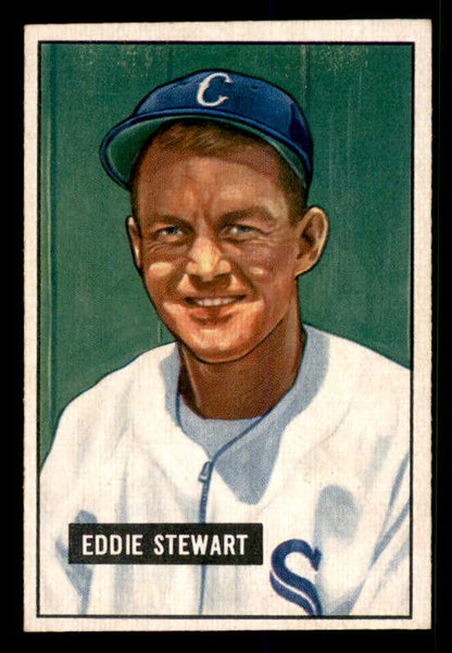 1951 Bowman Baseball #159 Eddie Stewart White Sox EX-MT 533198